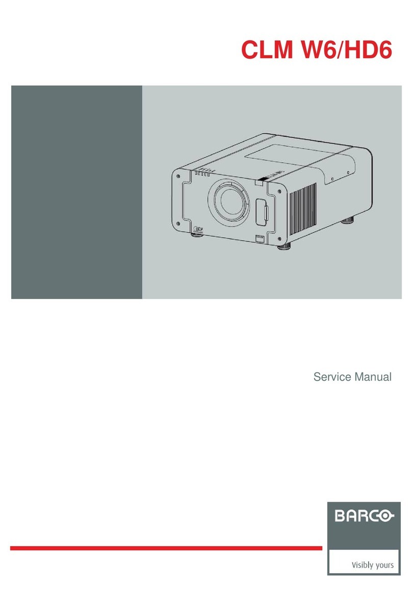 Barco CLM W6 Service manual