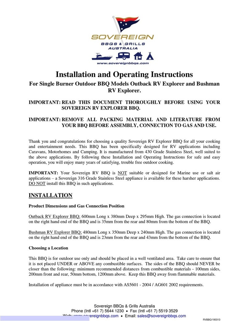 Sovereign Outback RV Explorer User manual