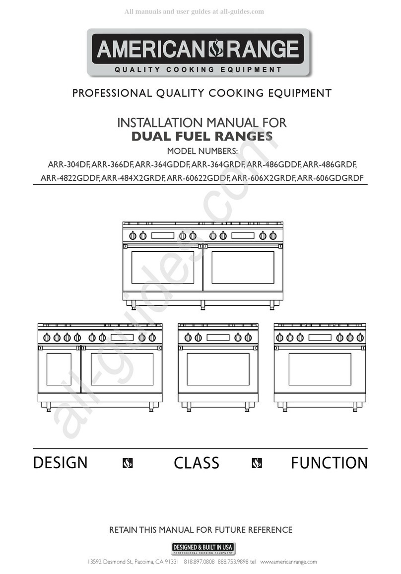 American Range ARR-304DF User manual American Range ARR-304DF User manual