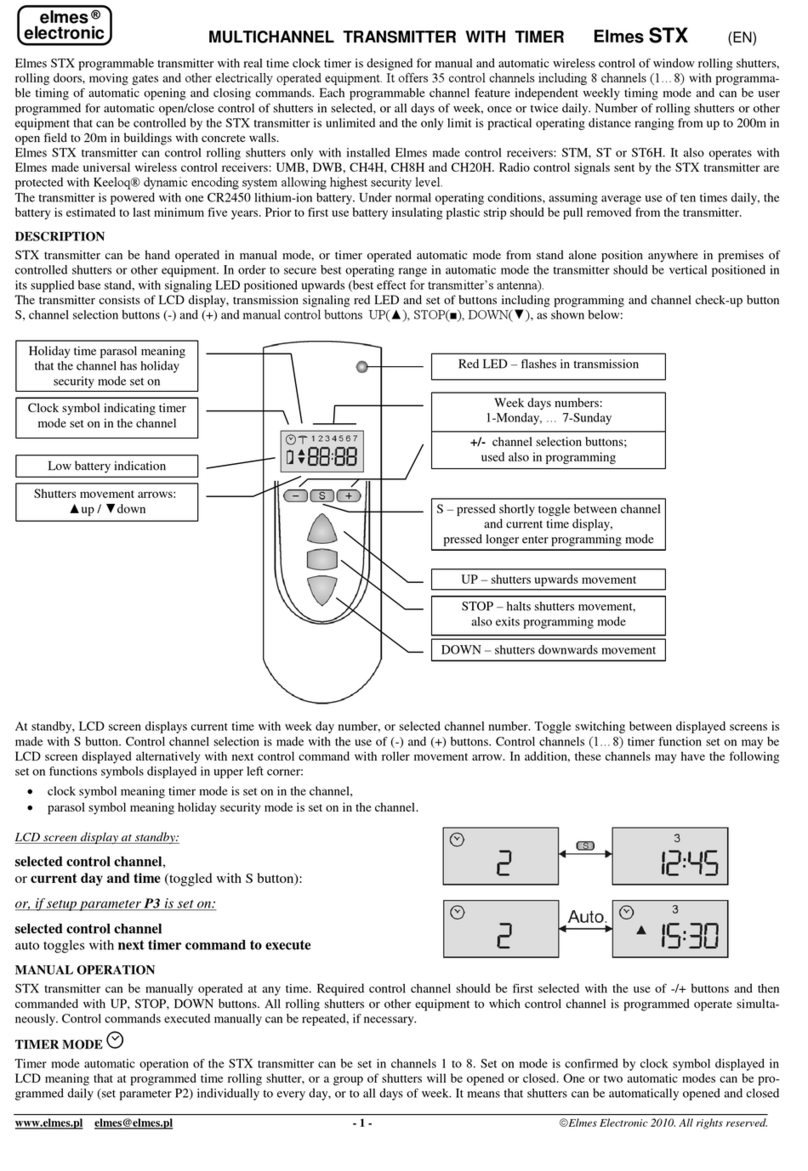 Elmes Electronic STX manual