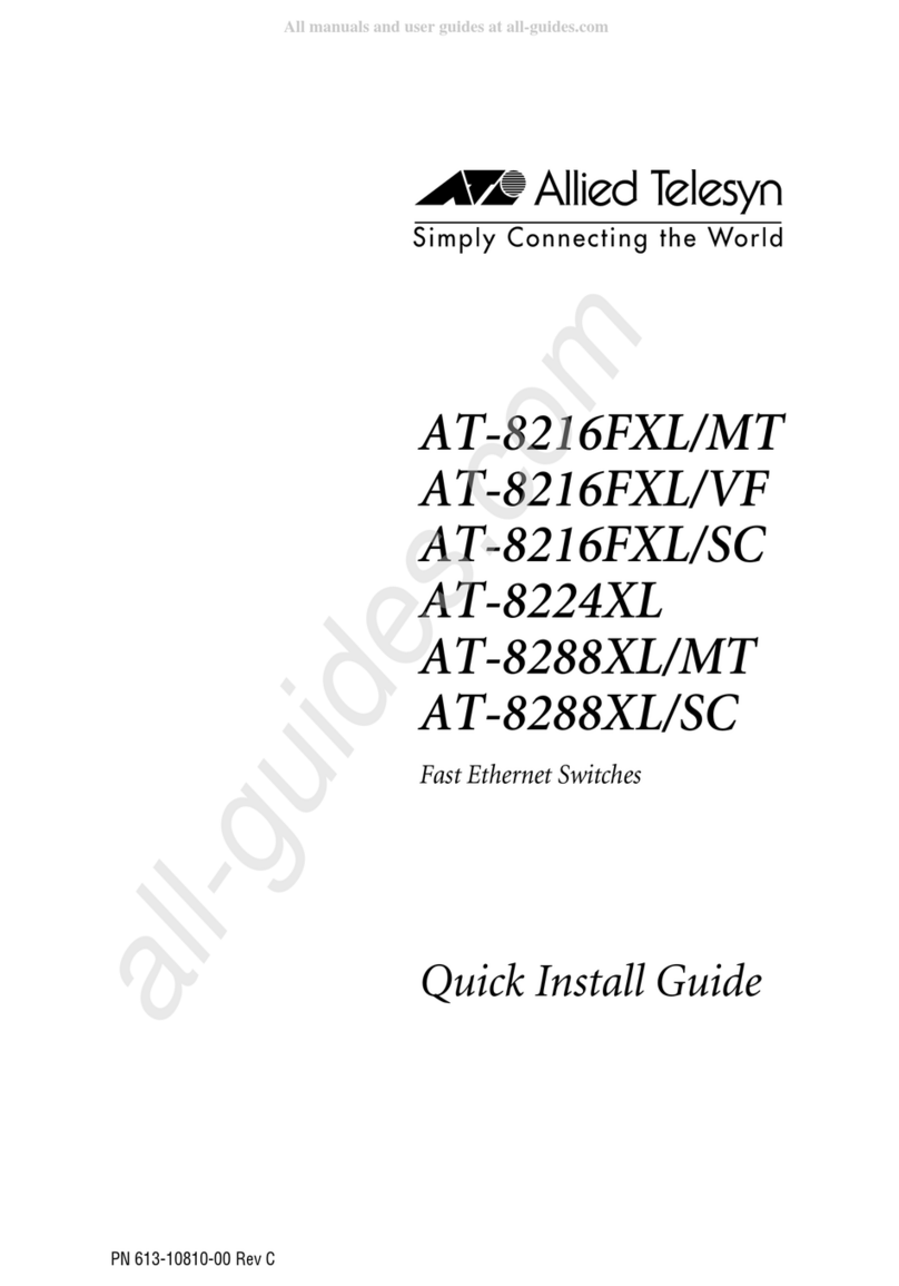 Allied Telesis AT-8224 Quick install guide