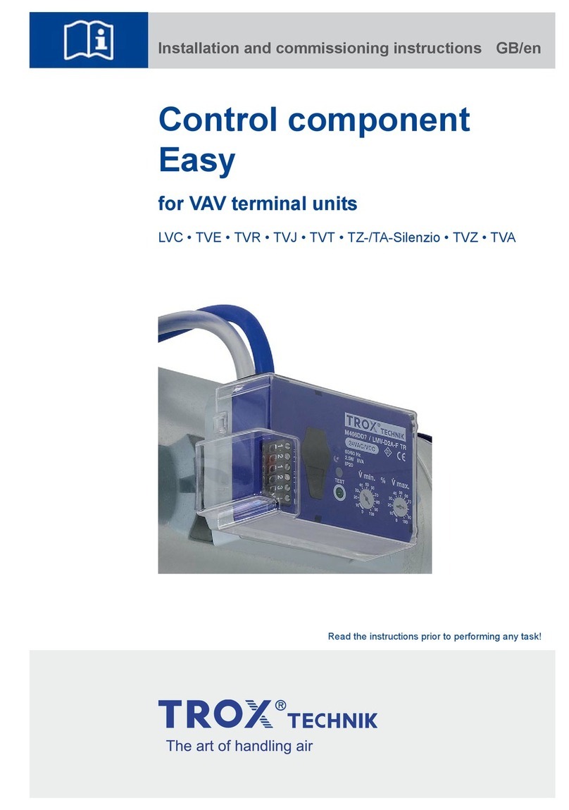 Trox Control component Easy Installation and commissioning instructions