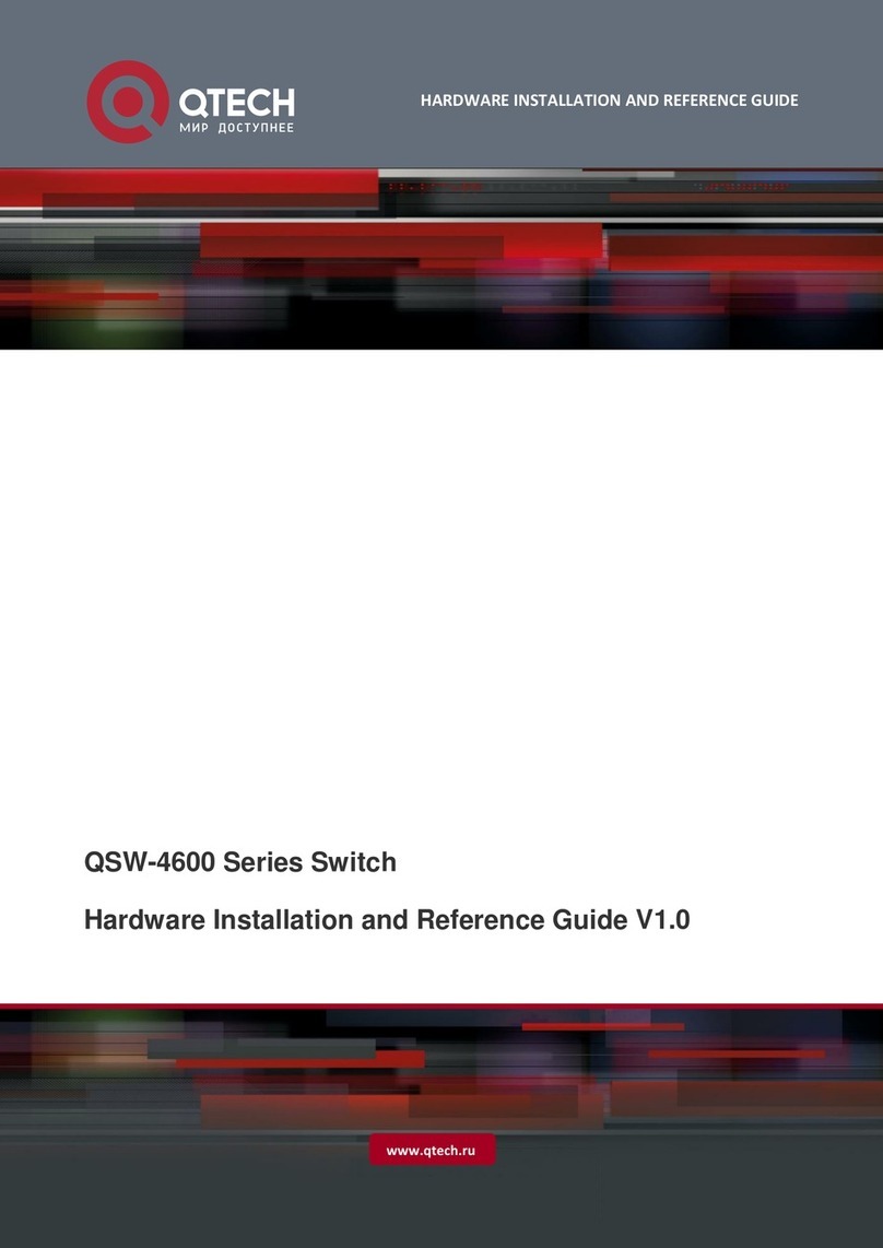q-Tech QSW-4600 Series Installation and operating manual q-Tech QSW-4600 Series Installation and operating manual