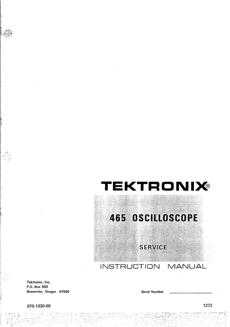 Tektronix 465 User manual Tektronix 465 User manual