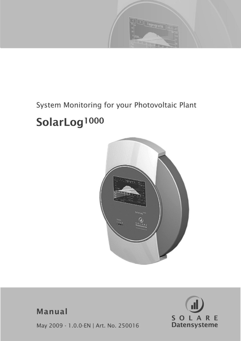 Solare Datensysteme Solar-Log 1000 manual