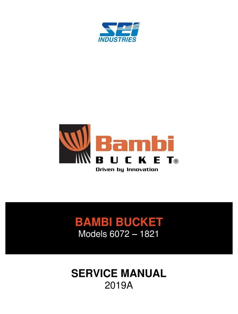 SEI Industries Bambi Bucket BB1214 Service manual