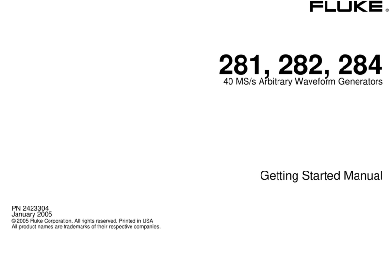 Fluke 281 Getting started manual