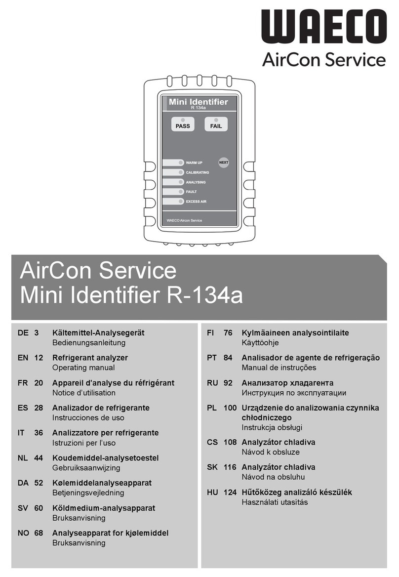 Waeco AirCon Service Mini Identifier R-134a operating manual