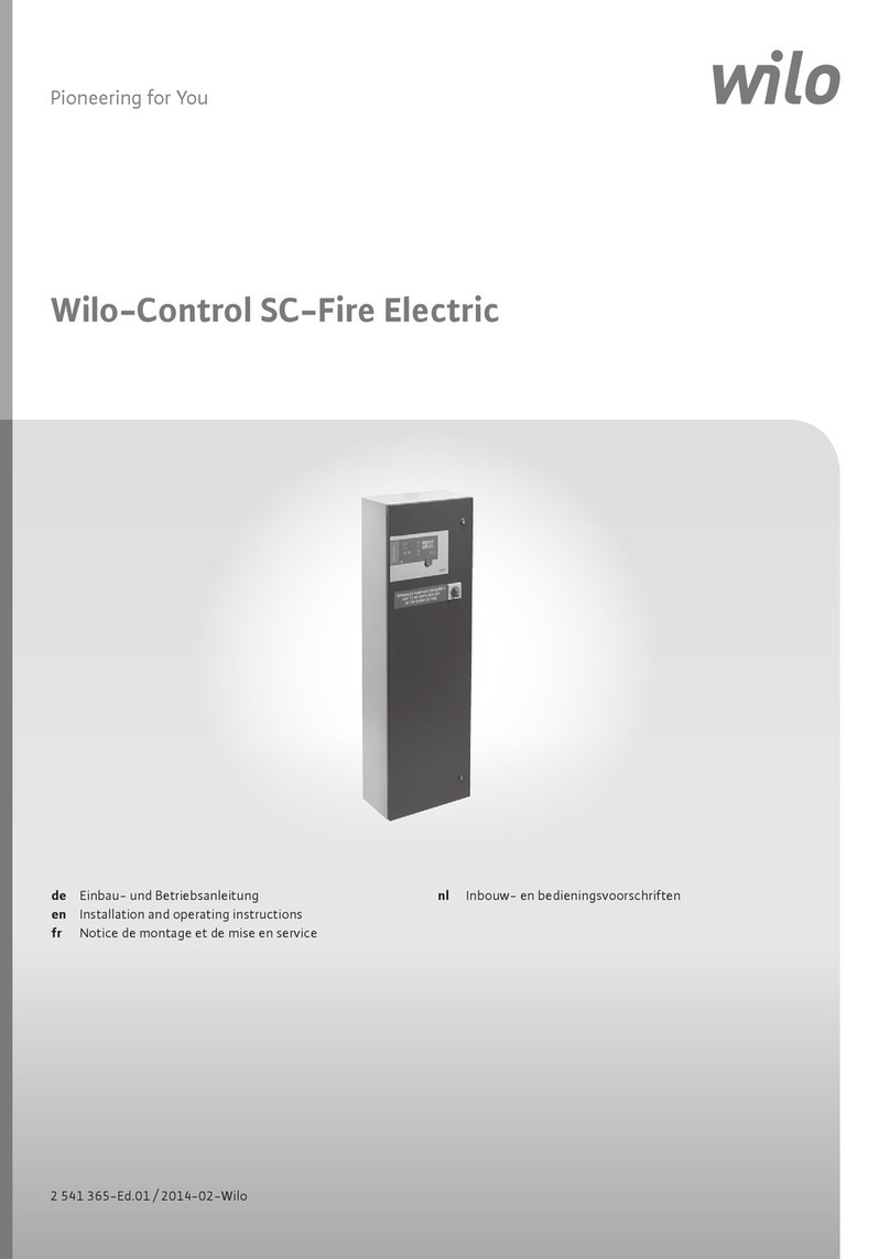 Wilo Control SC-Fire Electric Installation and operating instructions