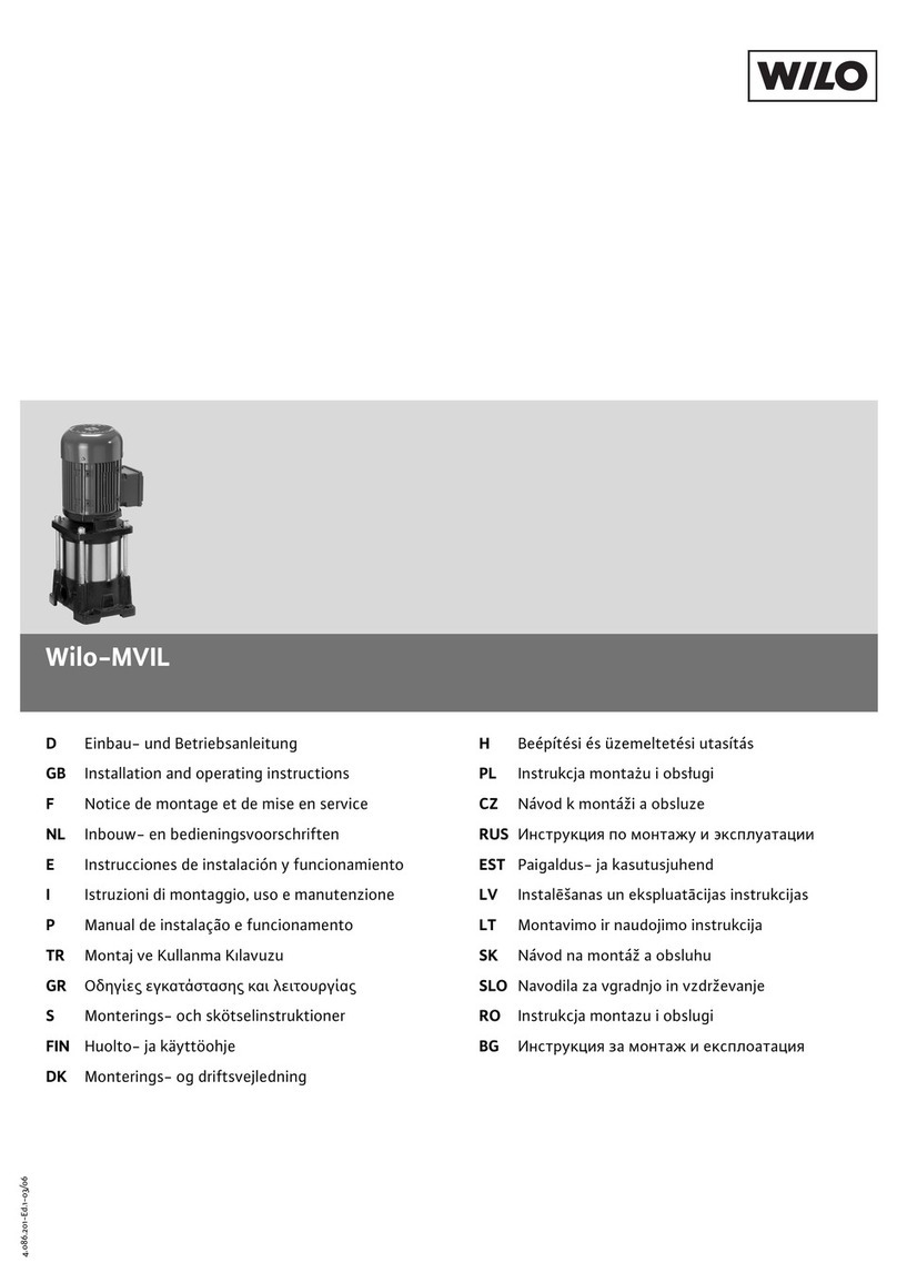 Wilo MVIL 100 User manual
