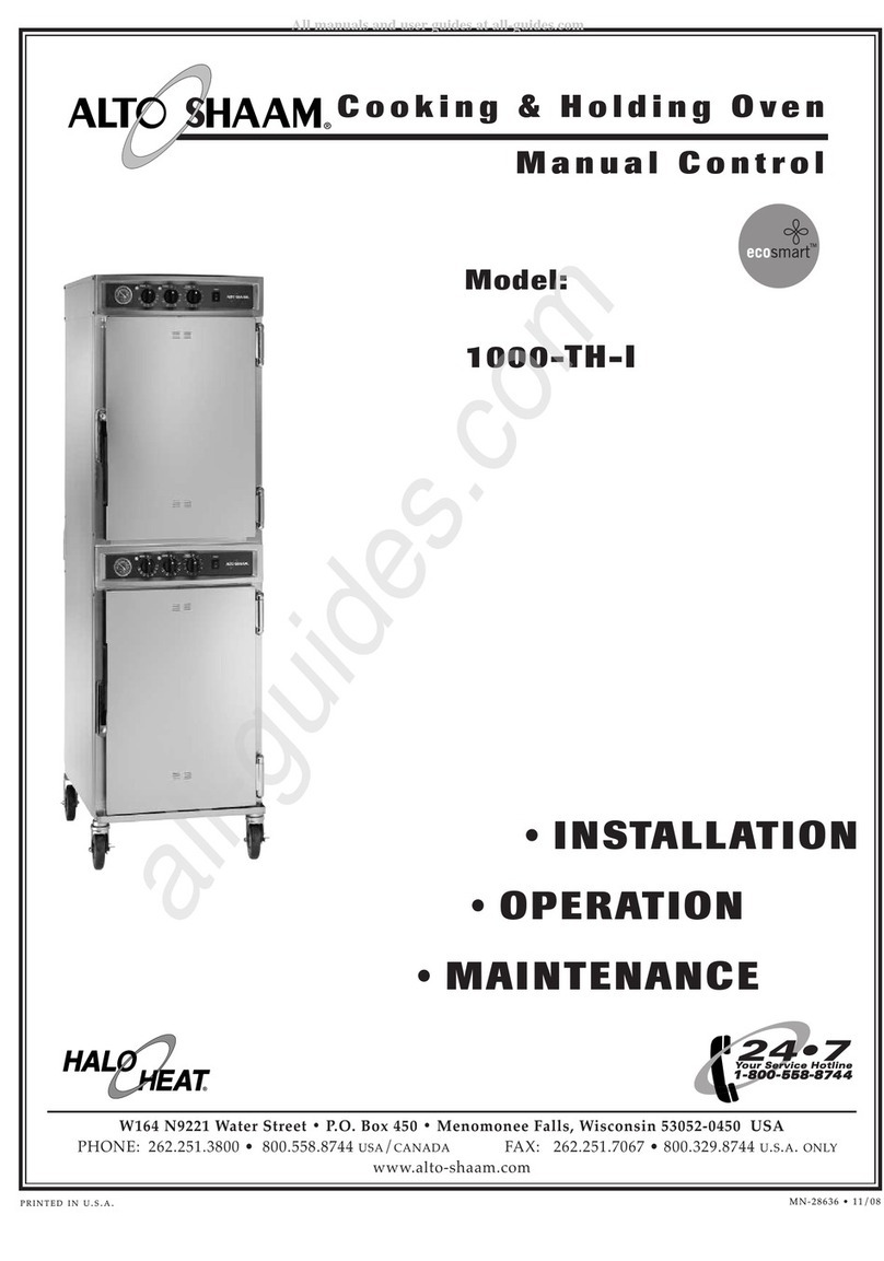 Alto-Shaam EcoSmart 1000-TH-I Owner's manual