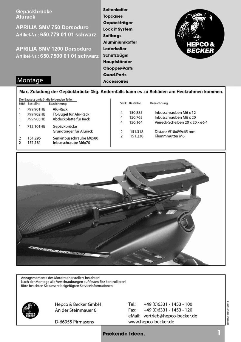 hepco & becker 650.779 01 01 Assembling instructions