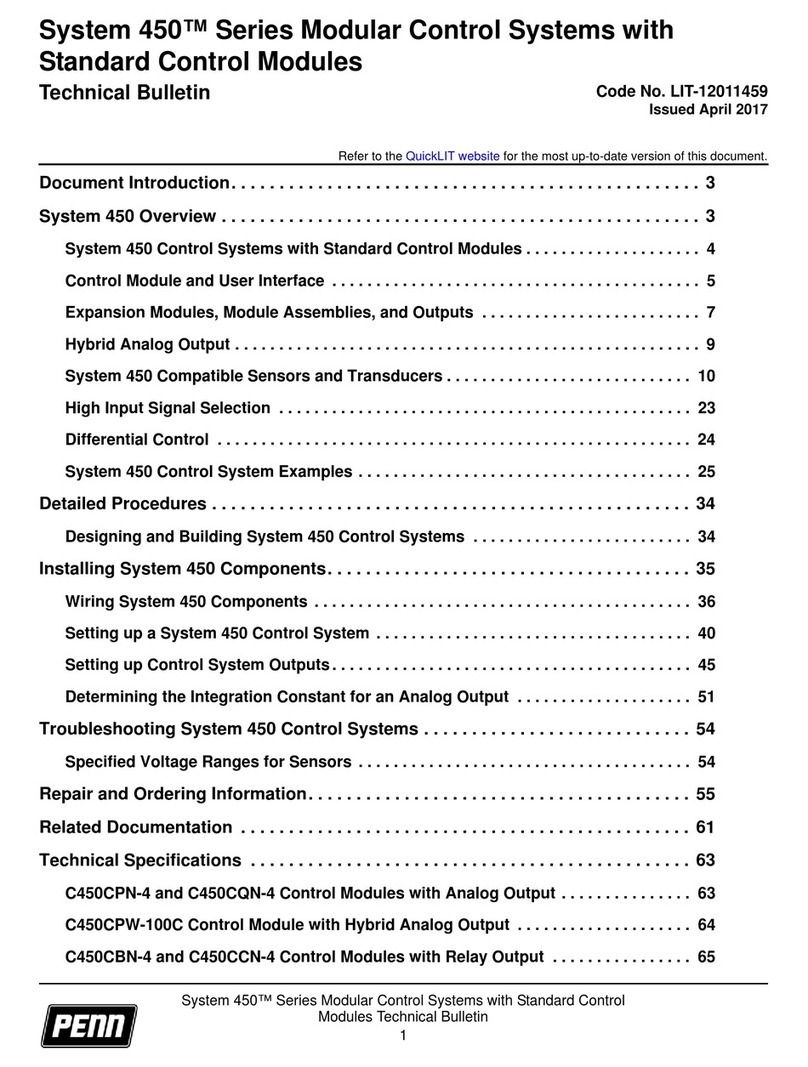 Penn System 450 Series Technical bulletin