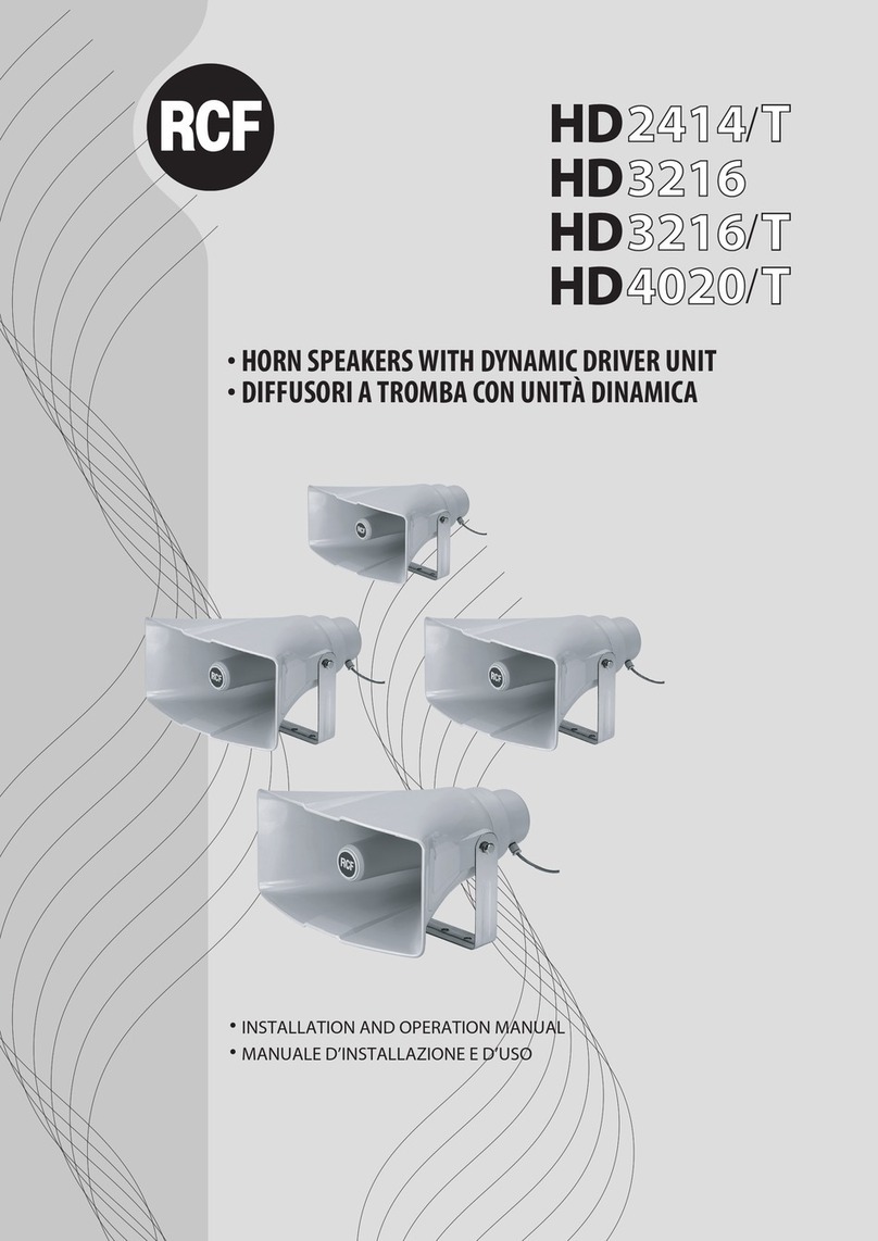 RCF HD2414/T User manual