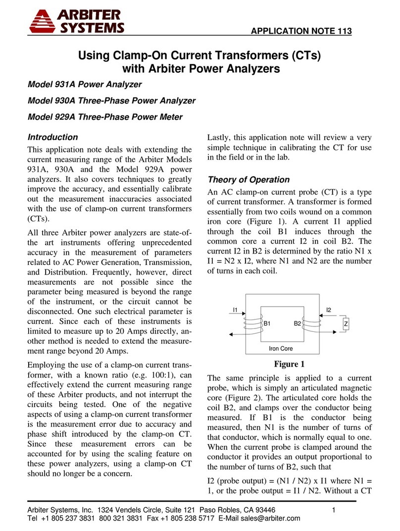 Arbiter Systems 931A Application note