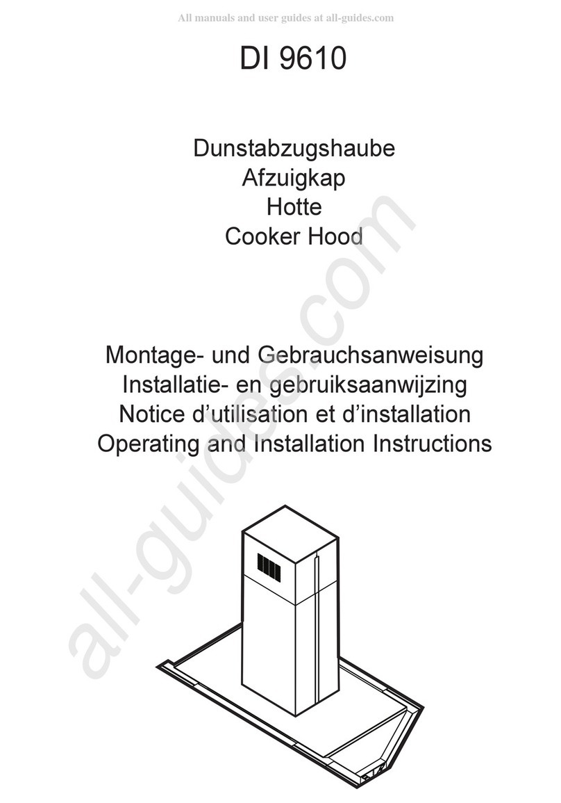 AEG DI 9610 Operating and installation instructions