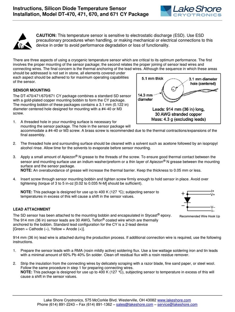 Lake Shore DT-470 instructions