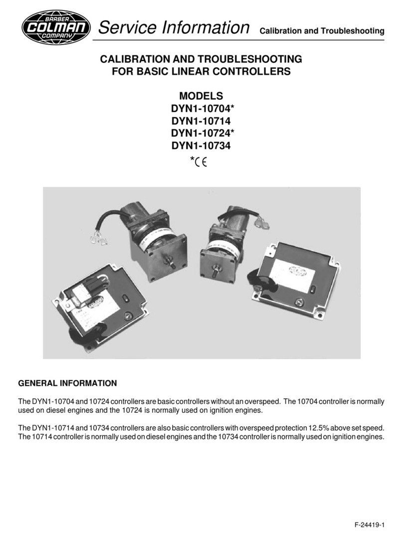 Barber-Colman DYN1-10704 Series Service information