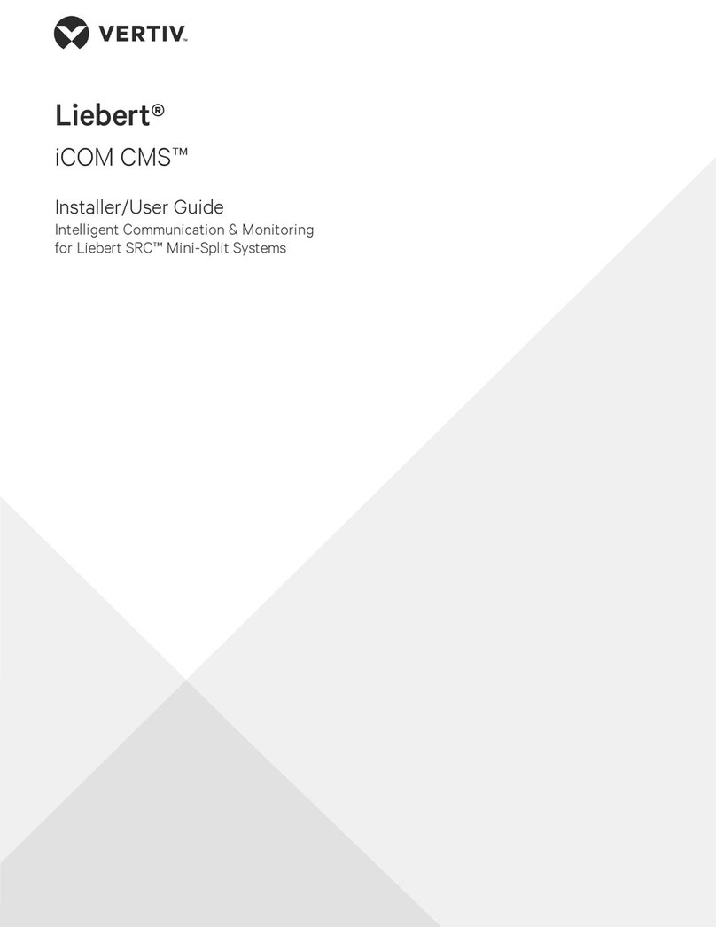 Vertiv Liebert iCOM CMS Installer/user guide