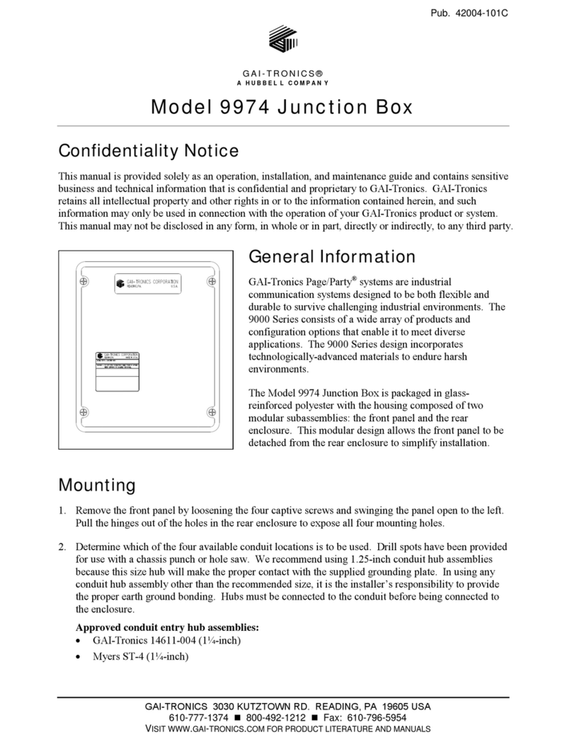 GAI-Tronics 9974 manual