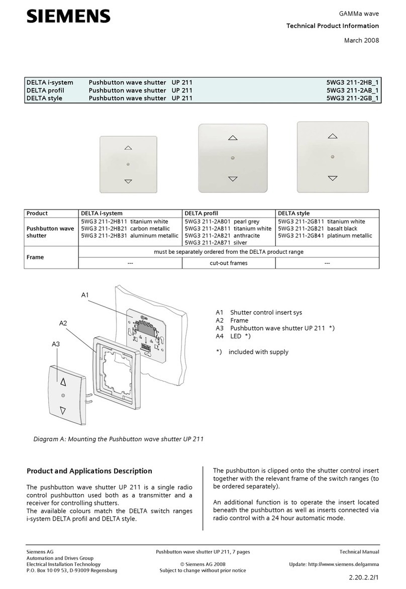 Siemens DELTA i-system User manual