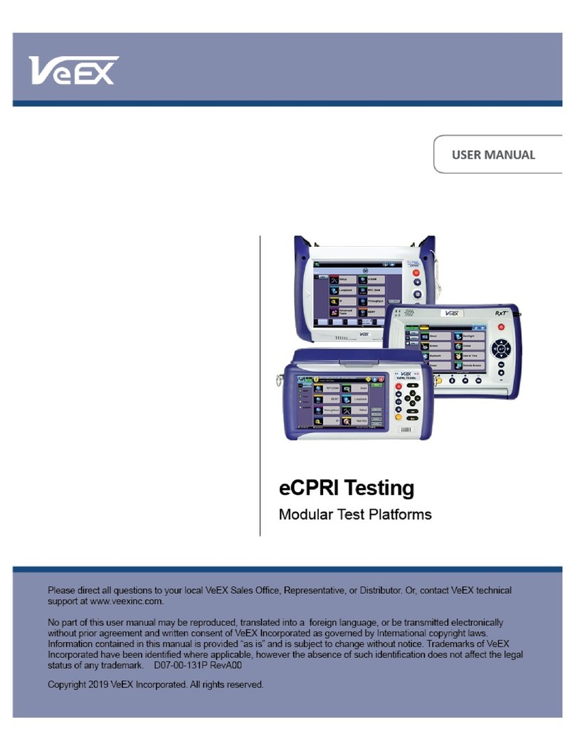 VeEX eCPRI user manual