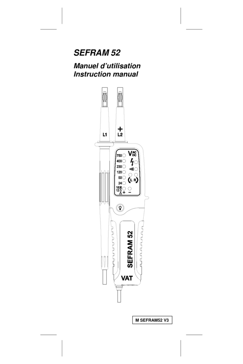 SEFRAM 52 instruction manual