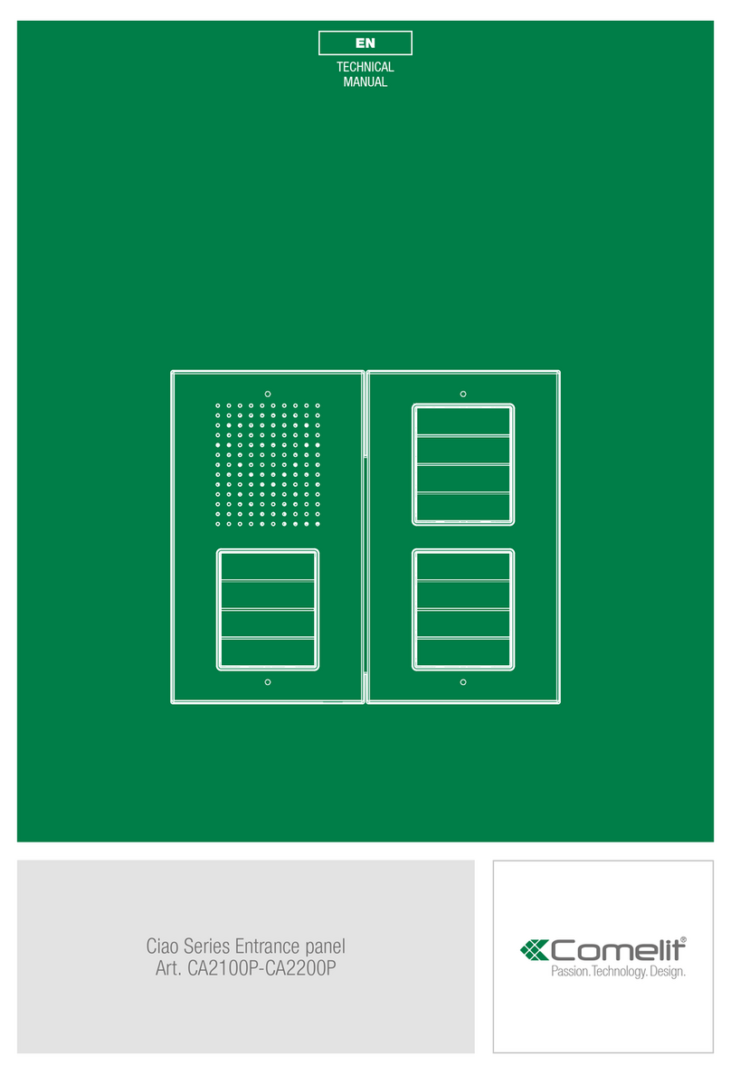 Comelit Ciao Series Technical manual
