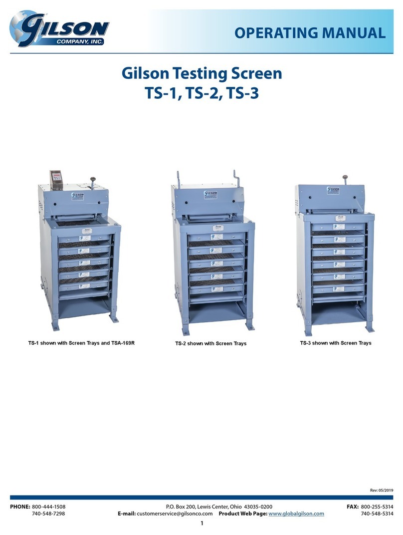 Gilson TS-1 operating manual