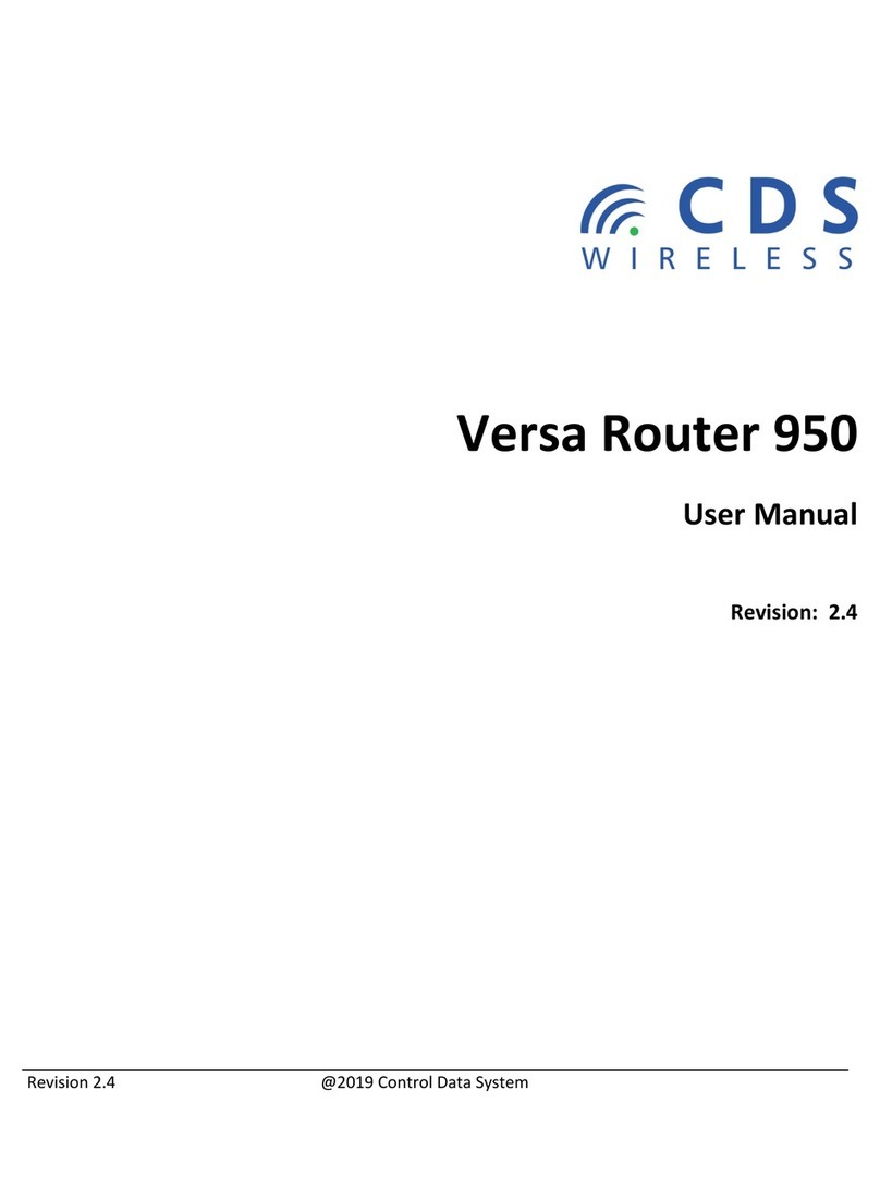 Control Data Systems Versa Router 950 user manual Control Data Systems Versa Router 950 user manual