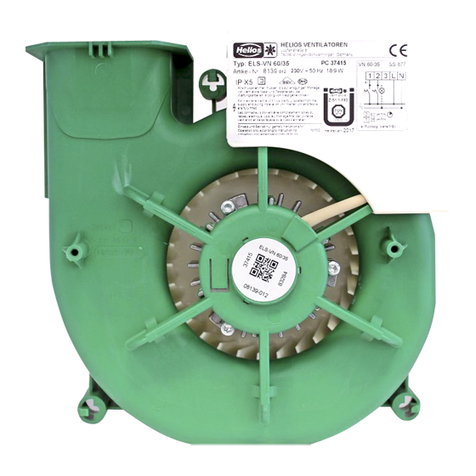 Helios ULTRA Silence ELS-V Series Installation and operating instructions