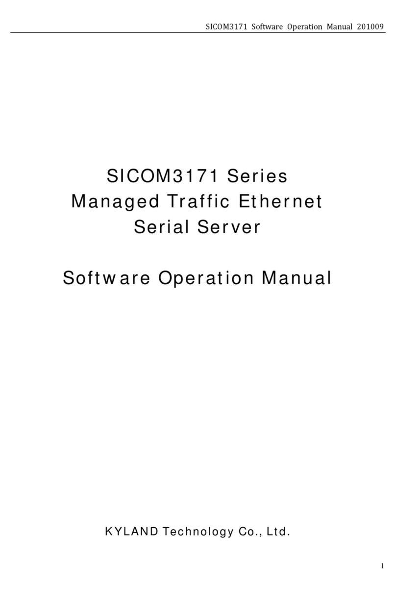 KYLAND Technology SICOM3171 Series Software Operation manual