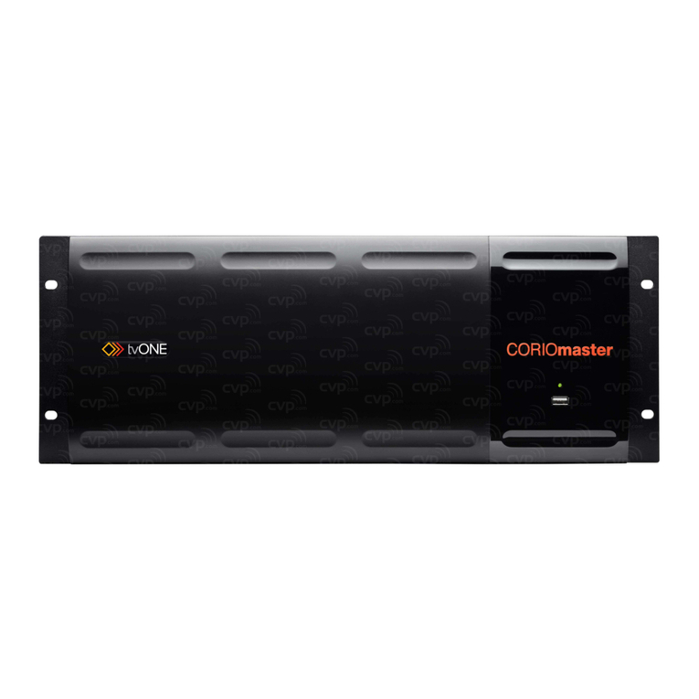 TV One C3-540 CORIOmaster User manual
