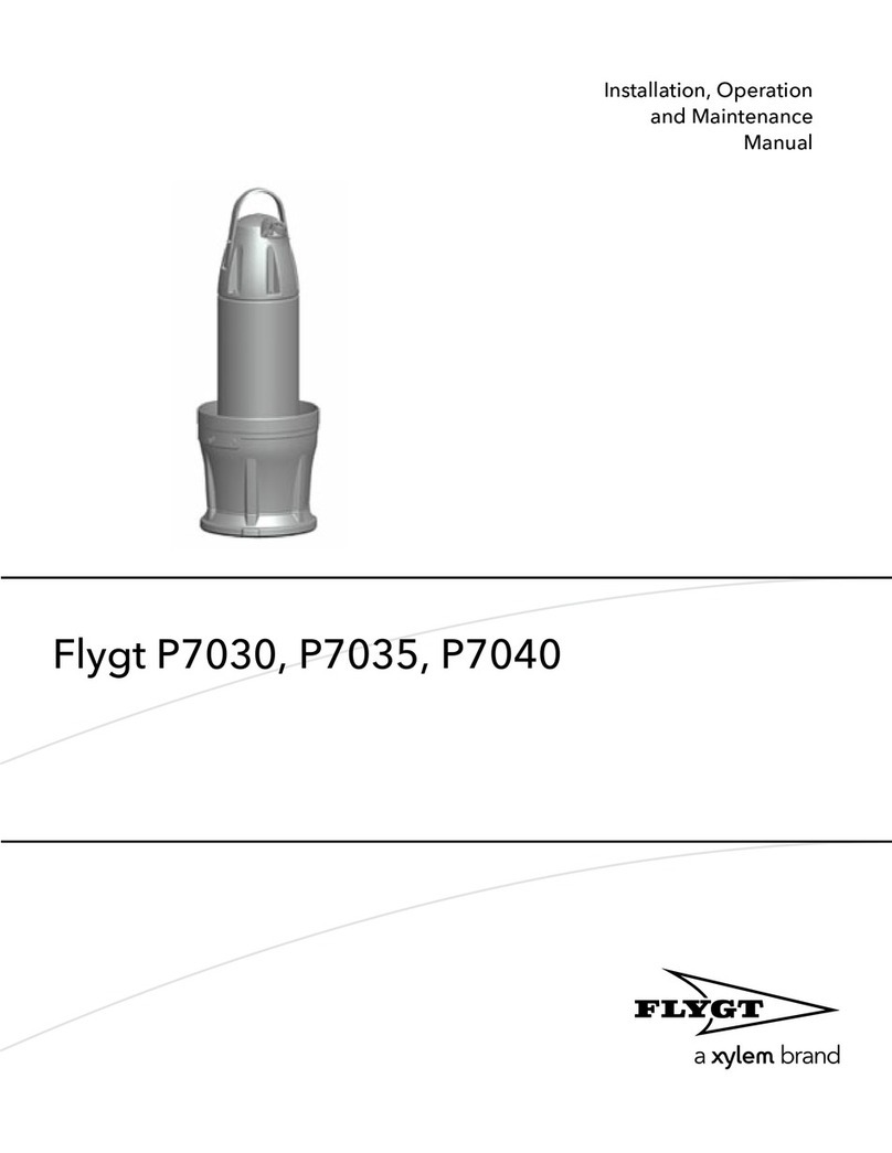 FLYGT P7030 Installation, operation and maintenance manual FLYGT P7030 Installation, operation and maintenance manual