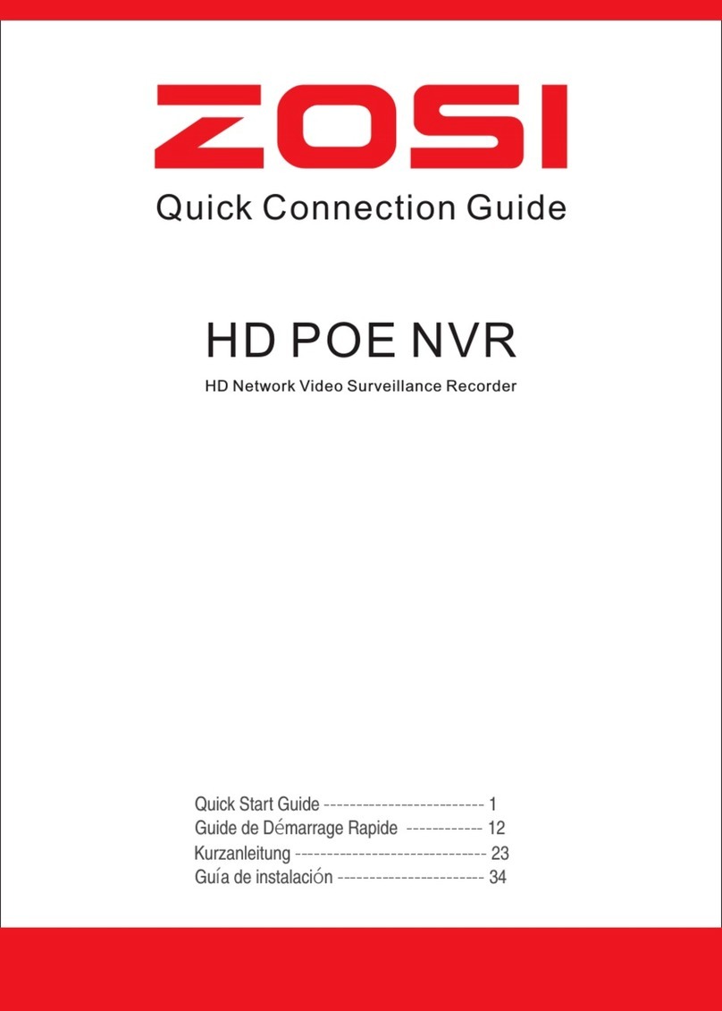 ZOSI HD POE NVR Quick connection guide