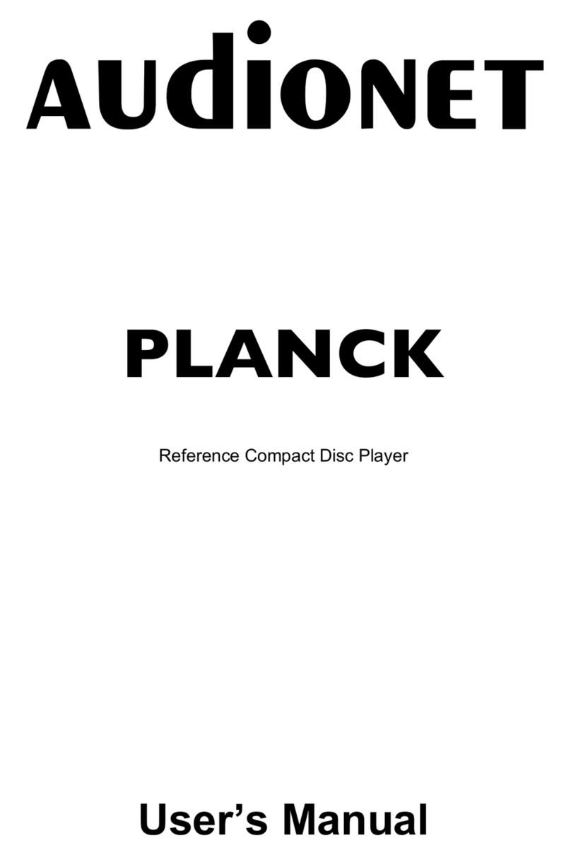 Audionet PLANCK user manual