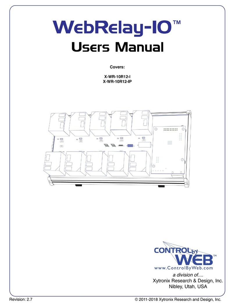 Xytronix Research & Design WebRelay-10 X-WR-10R12-I user manual