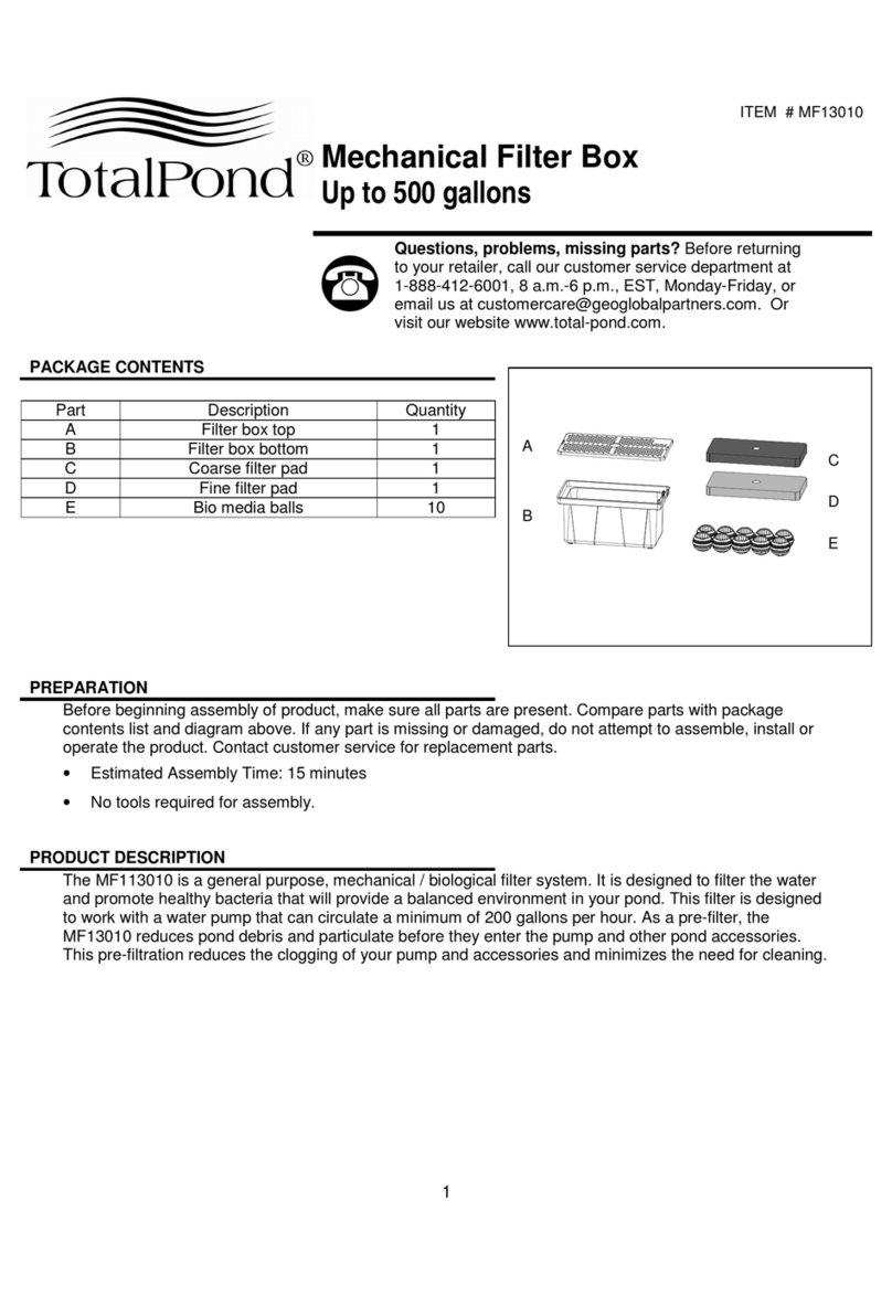 TotalPond MF13010 manual