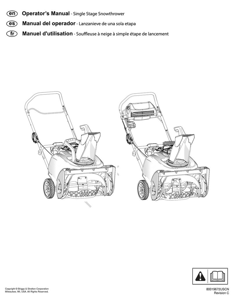 Briggs & Stratton Snow 120000 Series Operator's manual
