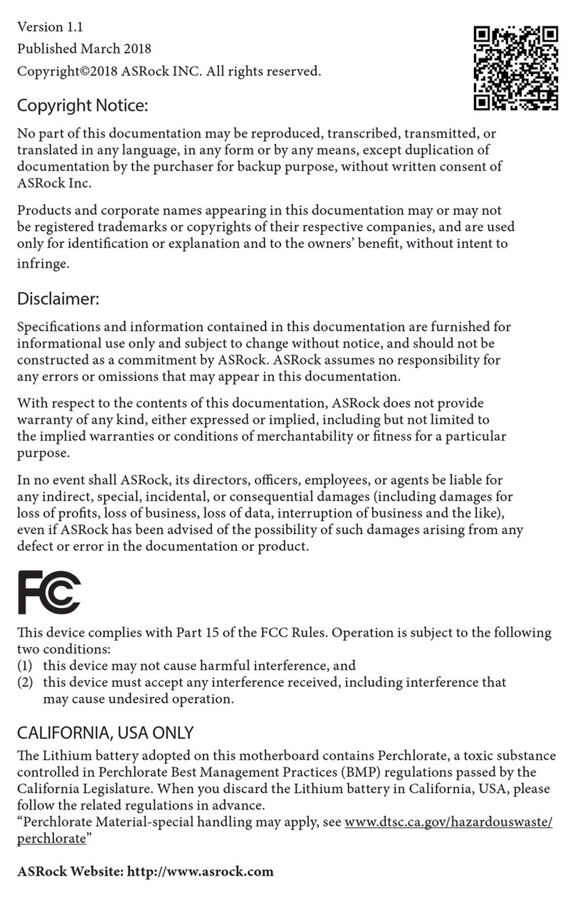 ASROCK Fatal1ty B360 Gaming K4 Series User manual