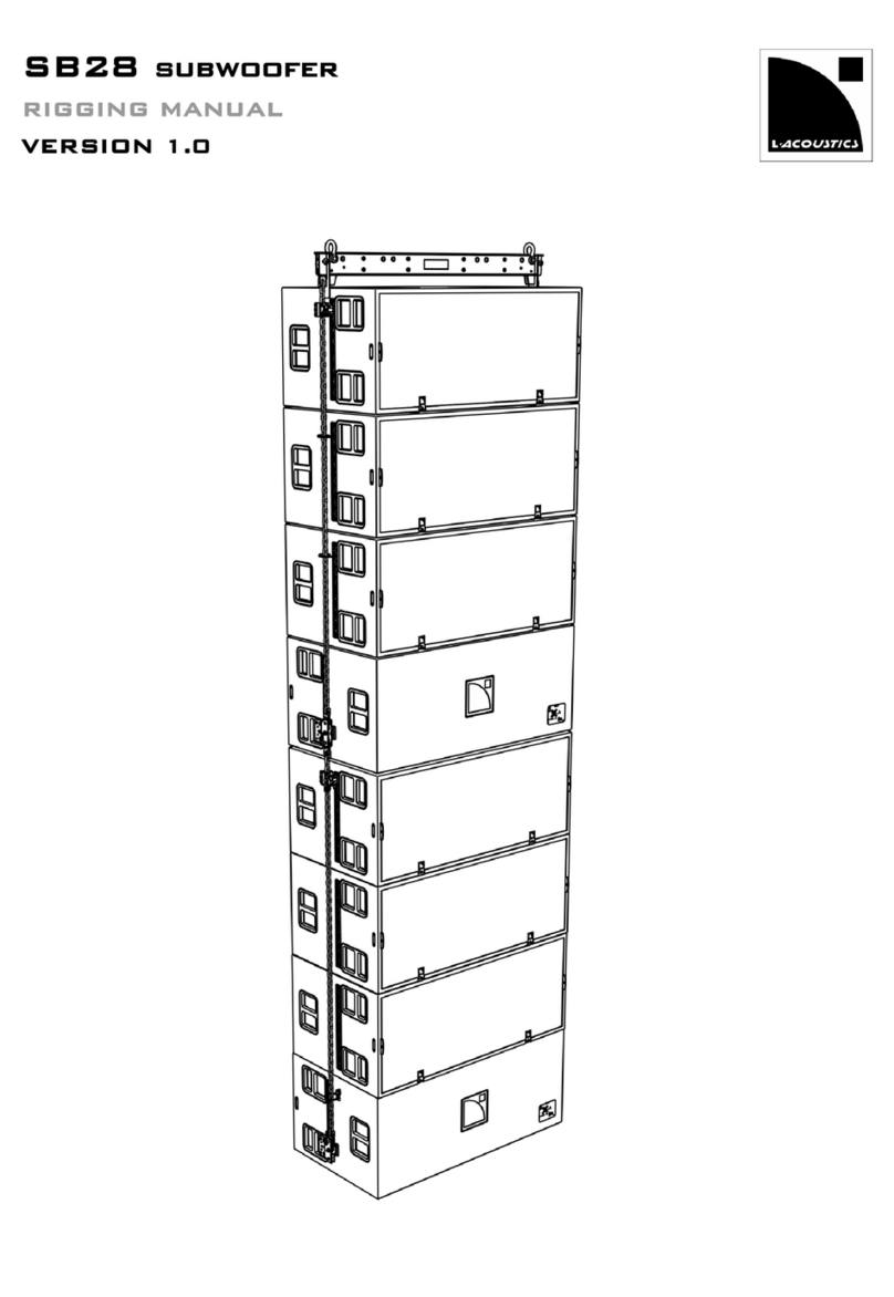 L-Acoustics SB28 Rigging manual