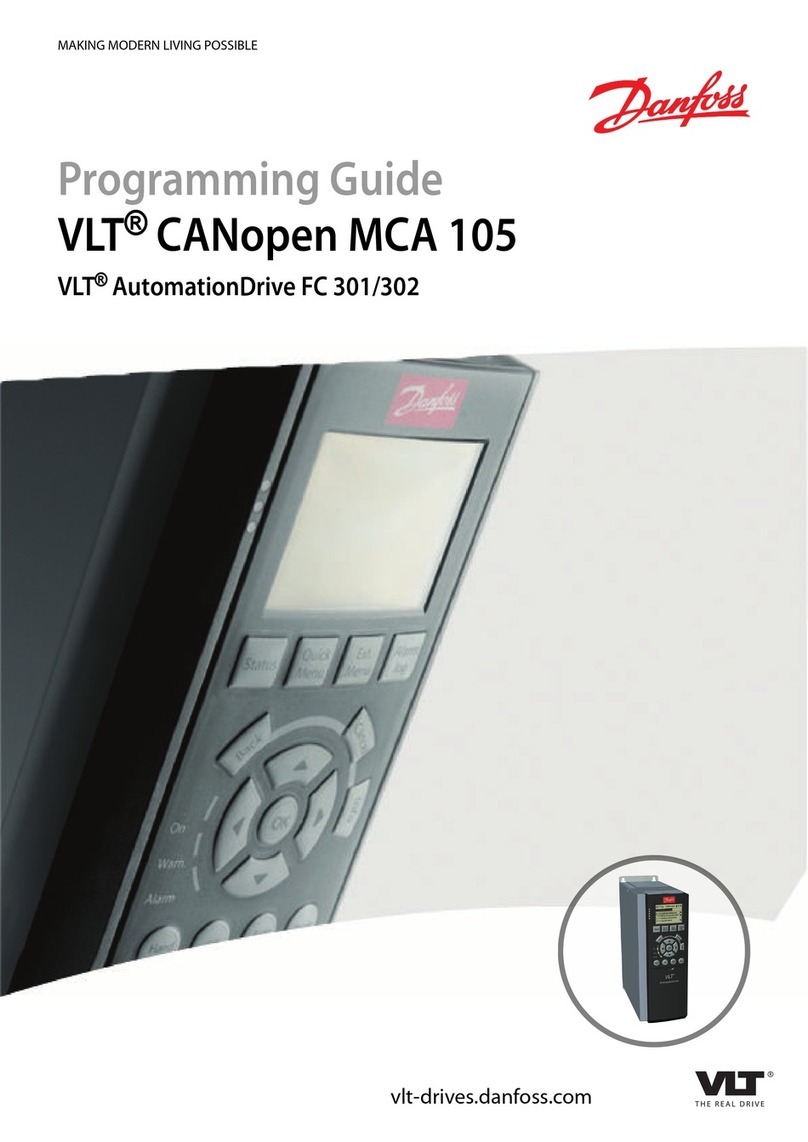 Danfoss VLT CANopen MCA 105 Operating instructions Danfoss VLT CANopen MCA 105 Operating instructions