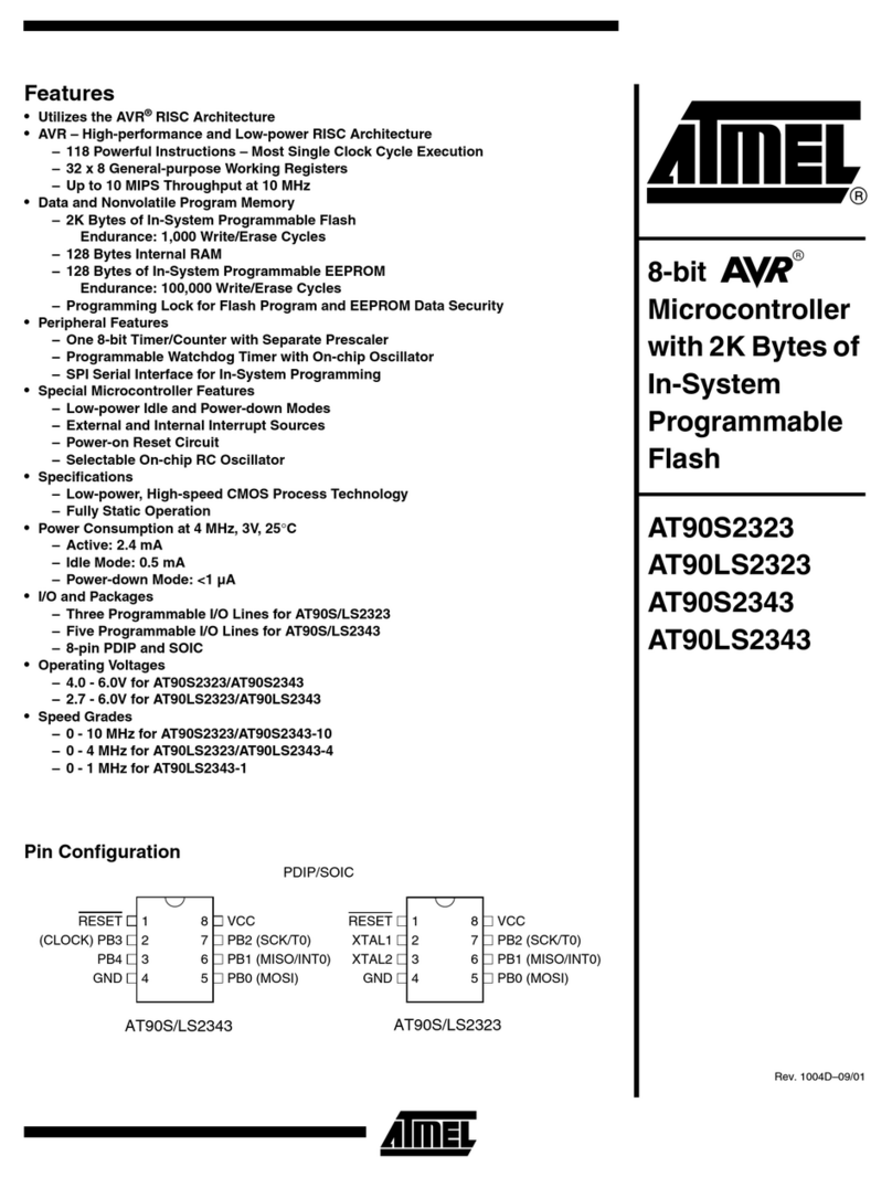 Atmel AVR AT90S2323 manual Atmel AVR AT90S2323 manual