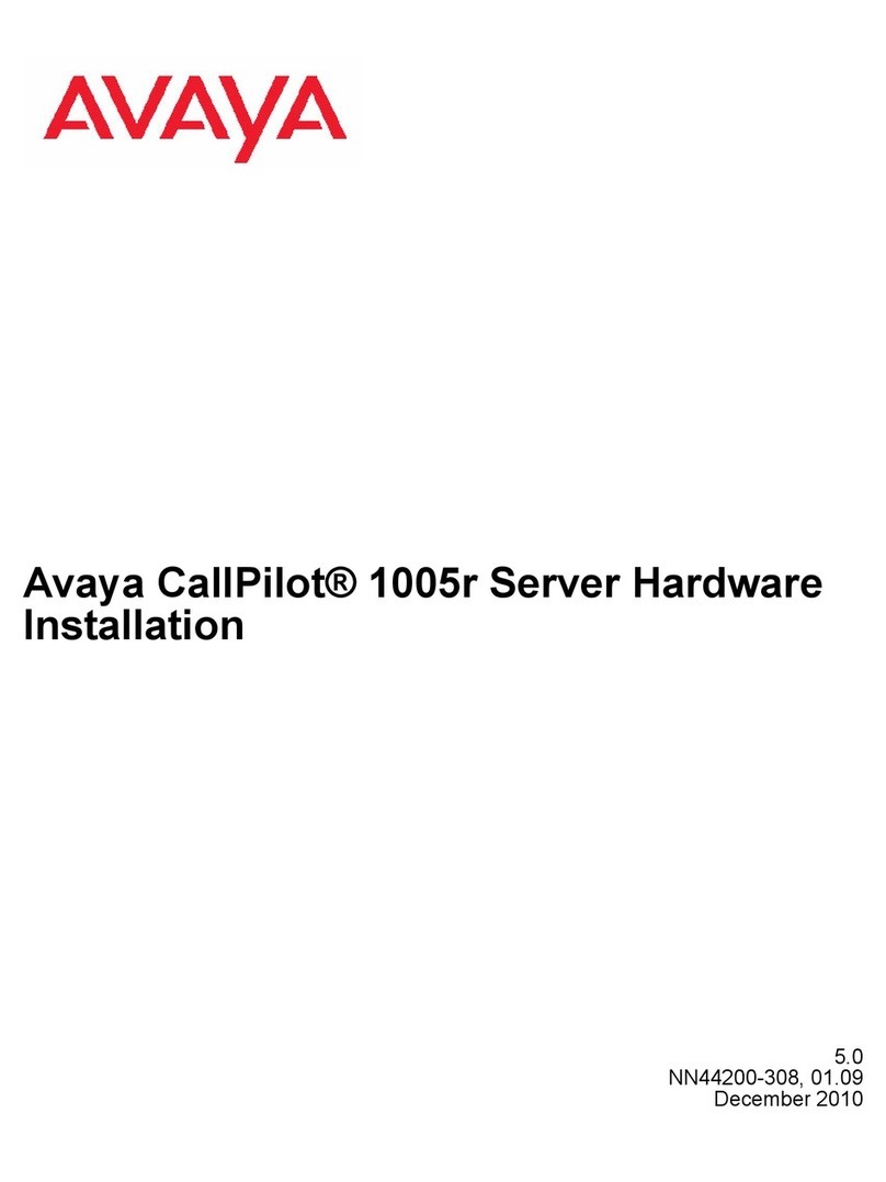 Avaya CallPilot 1005r Manual Avaya CallPilot 1005r Manual