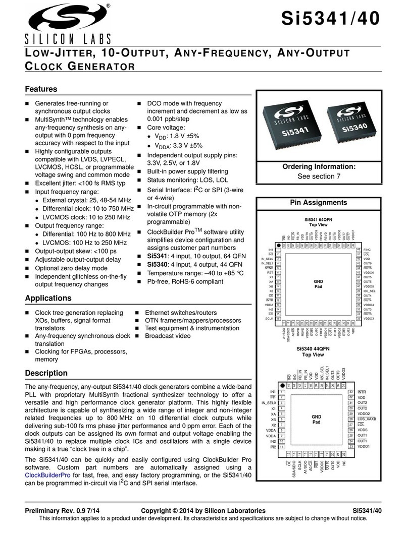 Silicon Laboratories Si5341 manual