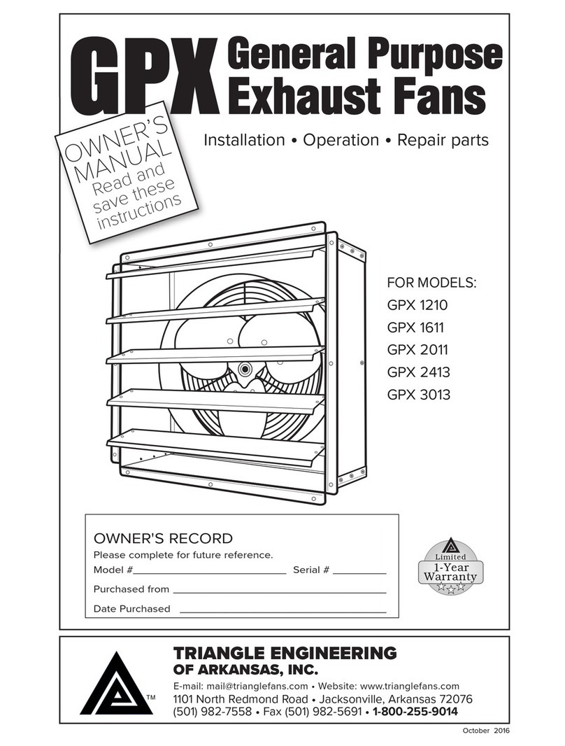 TriangleTube GPX Series Use and care manual