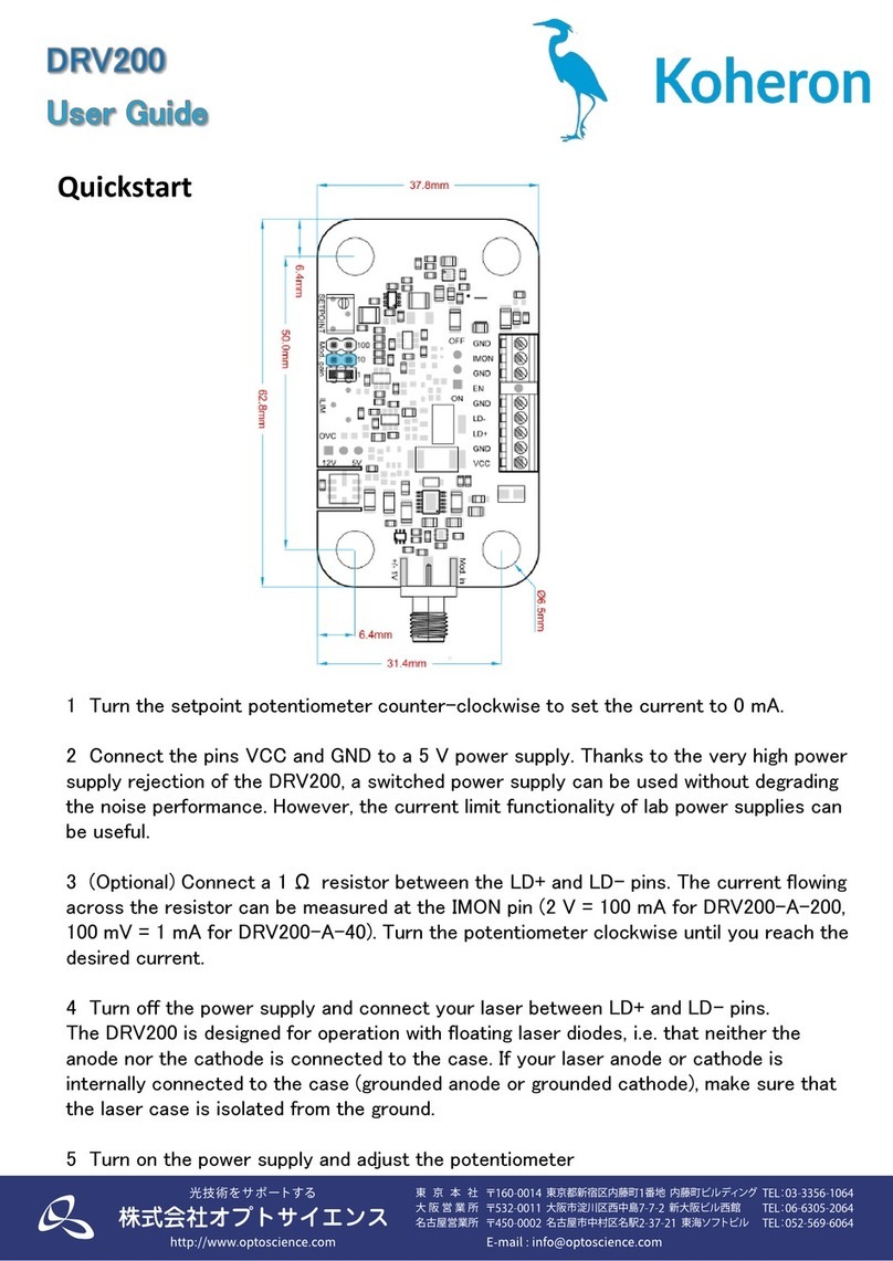 Koheron DRV200 User manual