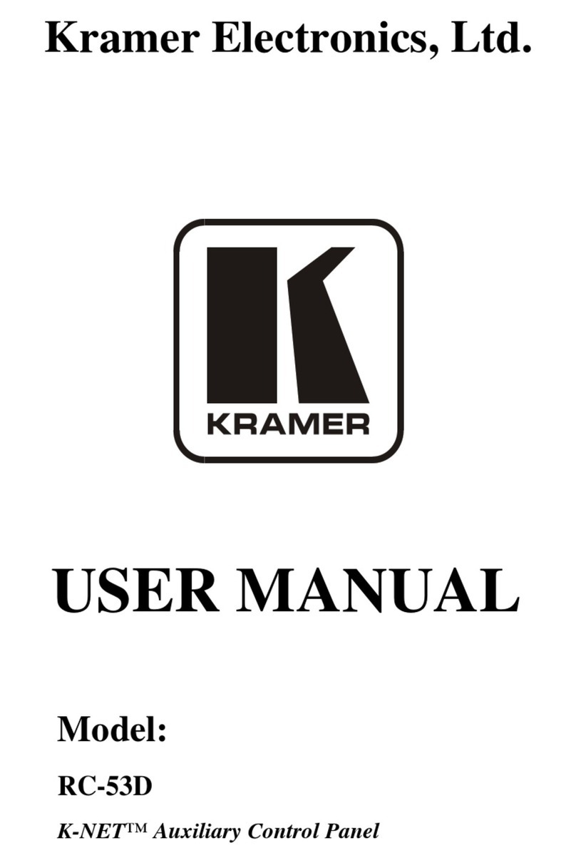 Kramer K-NET RC-53D user manual