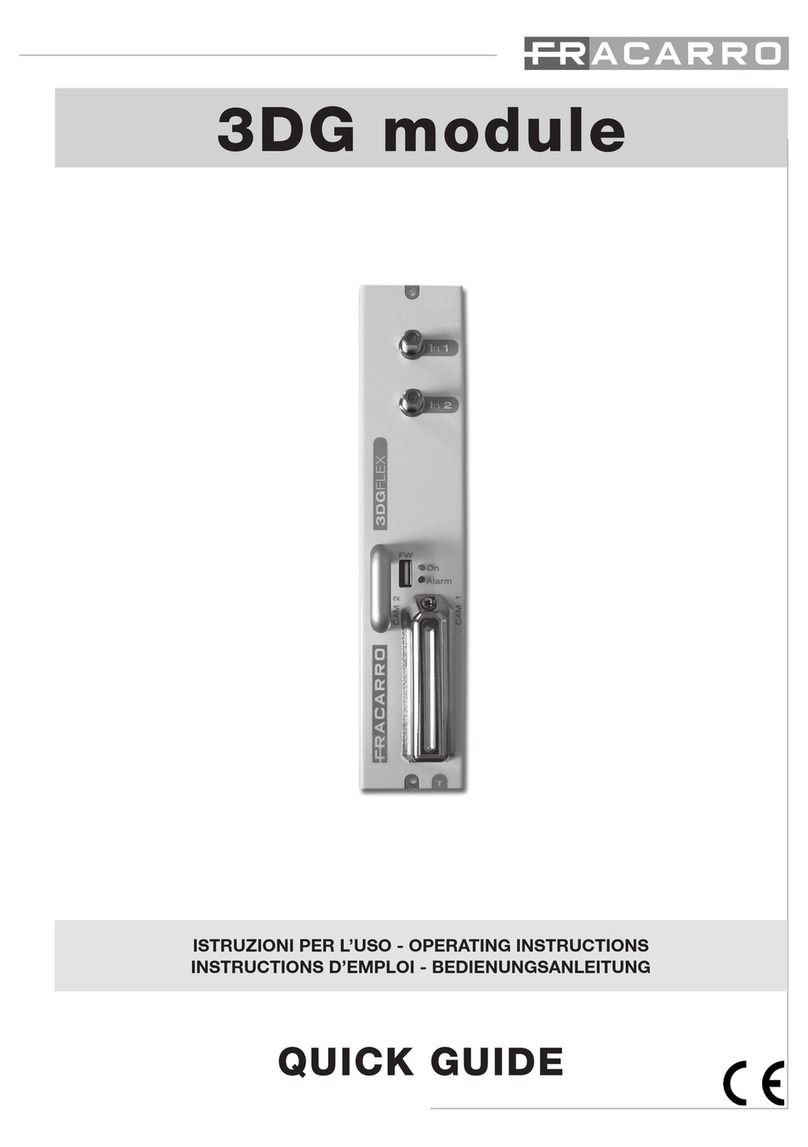 Fracarro 3DG User manual