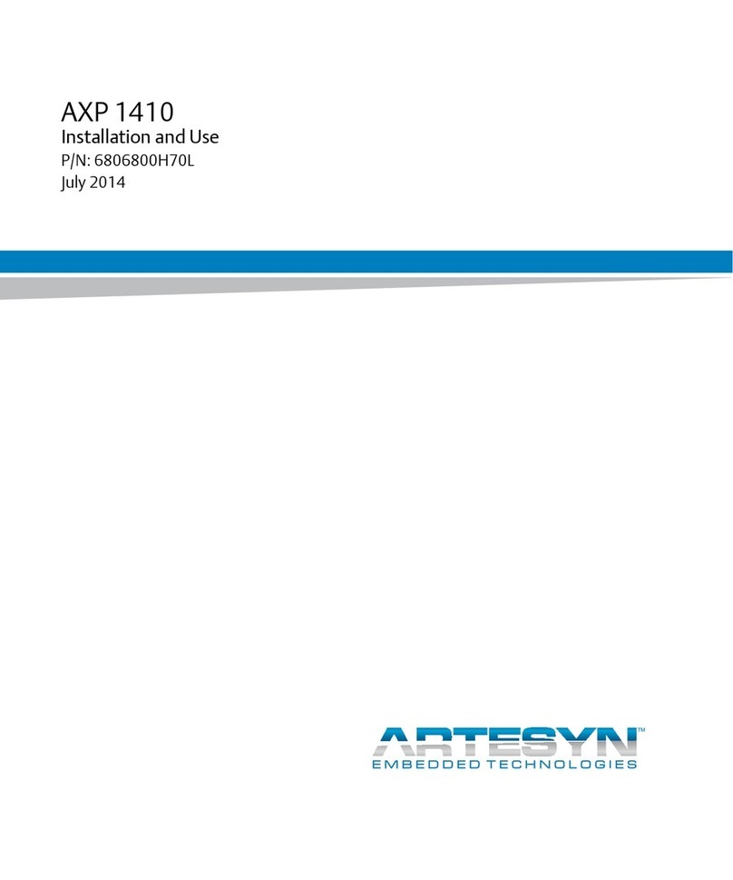 Artesyn AXP 1410 Quick start guide